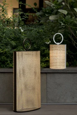 Lampe sans fil de jardin en bronze laqué et résine 83 cm Clara - Contardi