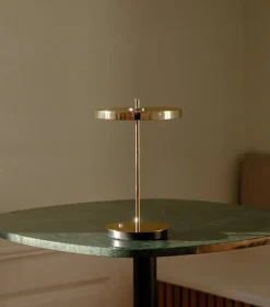 Lampe sans fil doré chromé Asteria Move - UMAGE