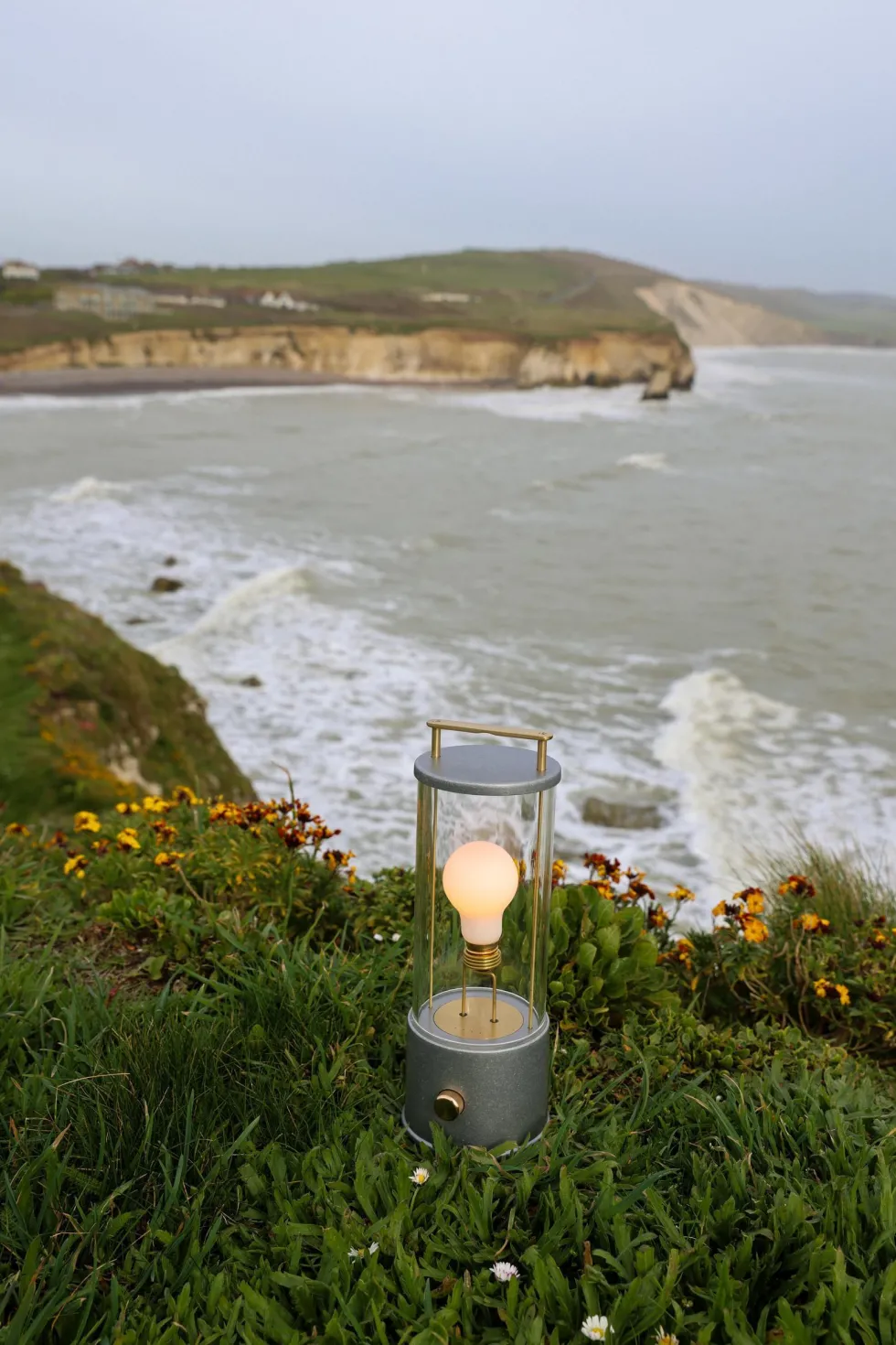 Lampe sans fil en aluminium brut 13,5 x 12,5 cm The Muse - Tala