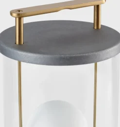Lampe sans fil en aluminium brut 13,5 x 12,5 cm The Muse - Tala