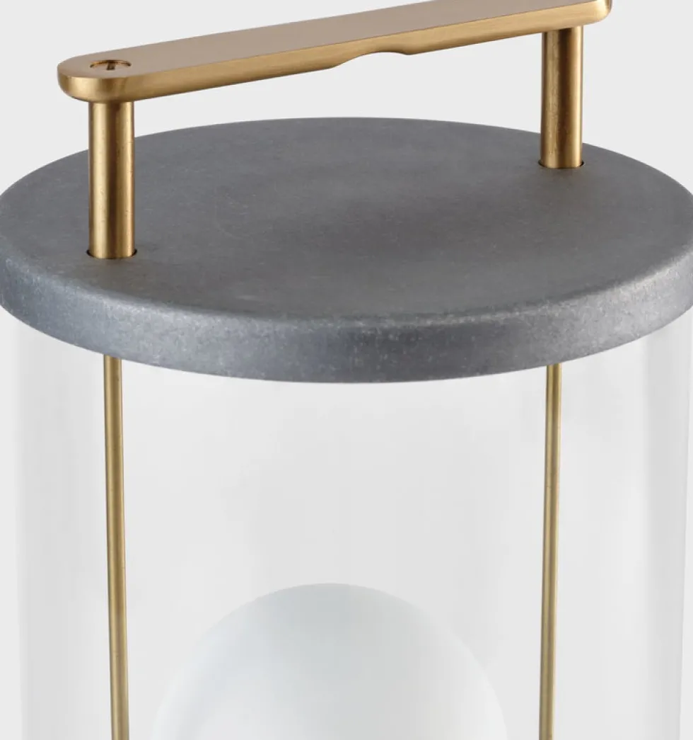 Lampe sans fil en aluminium brut 13,5 x 12,5 cm The Muse - Tala