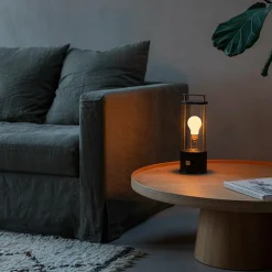 Lampe sans fil en aluminium noir Camail 13,5 x 12,5 cm The Muse x Farrow & Ball - Tala