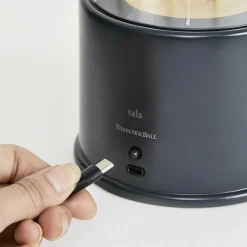 Lampe sans fil en aluminium noir Camail 13,5 x 12,5 cm The Muse x Farrow & Ball - Tala