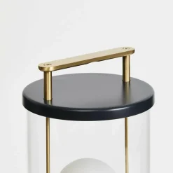 Lampe sans fil en aluminium noir Camail 13,5 x 12,5 cm The Muse x Farrow & Ball - Tala