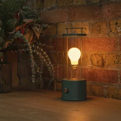 Lampe sans fil en aluminium vert Jardin d'Eden 13,5 x 12,5 cm The Muse x Farrow & Ball - Tala