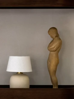 Lampe sans fil en céramique crème 18 x 36 cm Torso - Audo
