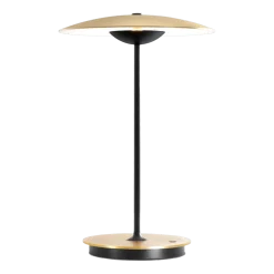 Lampe sans fil en laiton brossé et aluminium blanc Ginger 20 M - Marset