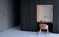 Lampe sans fil en métal rouge mat Daphinette - Lumina