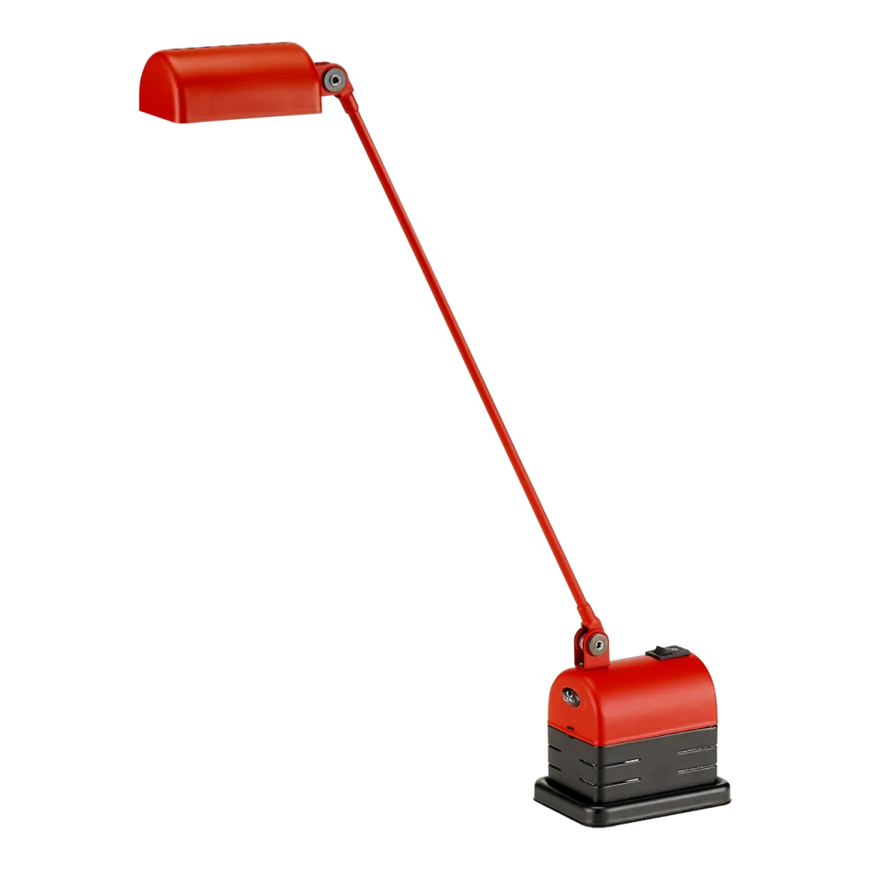 Lampe sans fil en métal rouge mat Daphinette - Lumina