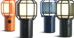 Lampe sans fil en polycarbonate bleu Chispa - Marset