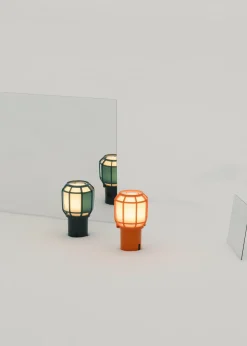 Lampe sans fil en polycarbonate vert Chispa - Marset