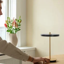 Lampe sans fil noire Asteria Move - UMAGE