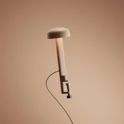 Lampe serre-joint rose cendré NOD - Tiptoe
