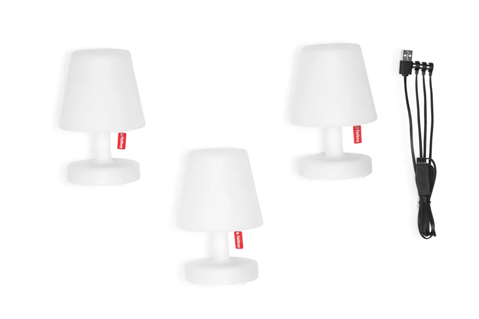 Lampes sans fil blanc set de 3 Edison The Mini - Fatboy
