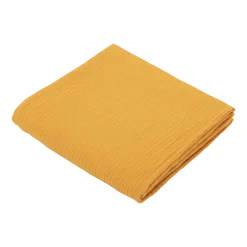 Lange en gaze de coton 90 x 90 cm jaune tournesol Les Petits - The Cool Republic