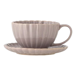 Latina Tasse Avec Soucoupe Rose Grès - Bloomingville