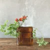 Layers Vase Medium En Blanc Opale - Nude Glass