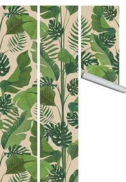 Lé de papier peint beige Samad - MUES Design