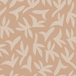 Lé de papier peint beige sur rose Loup - MUES Design