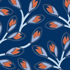 Lé de papier peint bleu Nyambura - MUES Design