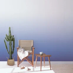 Lé de papier peint bleu Séraphine - MUES Design