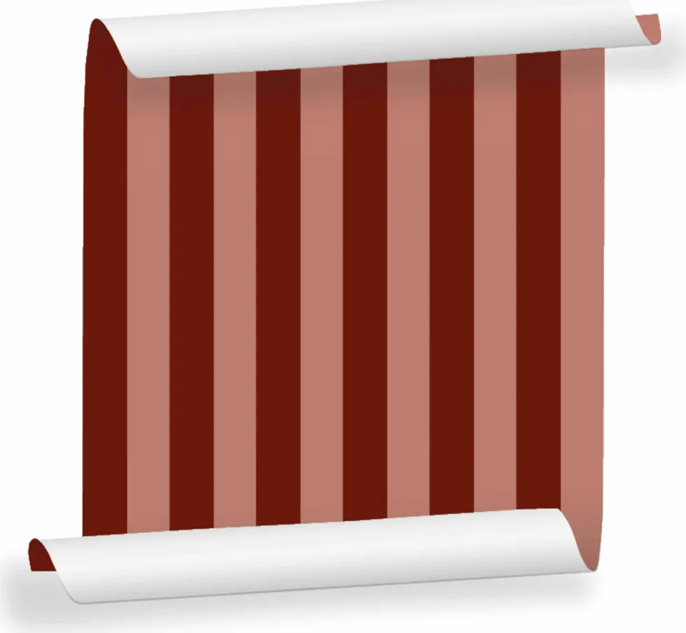 Lé de papier peint bordeaux clair et rose Auguste 02 - Mues Design