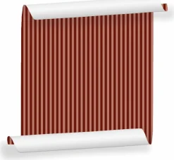 Lé de papier peint bordeaux clair et rose Ernest 02 - Mues Design