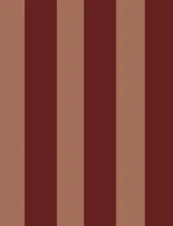 Lé de papier peint bordeaux et ocre rose Auguste 19 - Mues Design