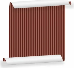 Lé de papier peint bordeaux et ocre rose Ernest 19 - Mues Design