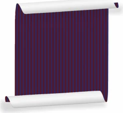 Lé de papier peint bordeaux foncé et bleu marine Ernest 05 - Mues Design