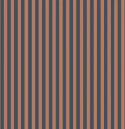 Lé de papier peint gris bleu et ocre rose Ernest 22 - Mues Design