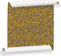 Lé de papier peint jaune Hassanatou - MUES Design