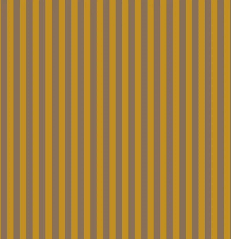 Lé de papier peint mocha et ocre jaune Ernest 16 - Mues Design