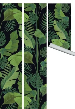 Lé de papier peint noir Samad - MUES Design