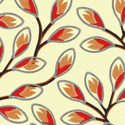 Lé de papier peint orange Nyambura - MUES Design