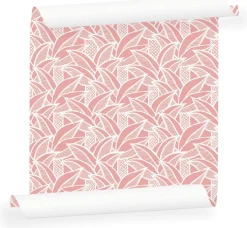 Lé de papier peint rose Robinson - MUES Design