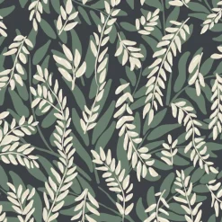 Lé de papier peint vert Jamini 2 - MUES Design