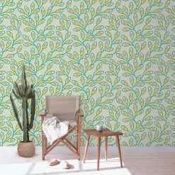 Lé de papier peint vert Nyambura - MUES Design