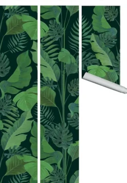 Lé de papier peint vert Samad - MUES Design