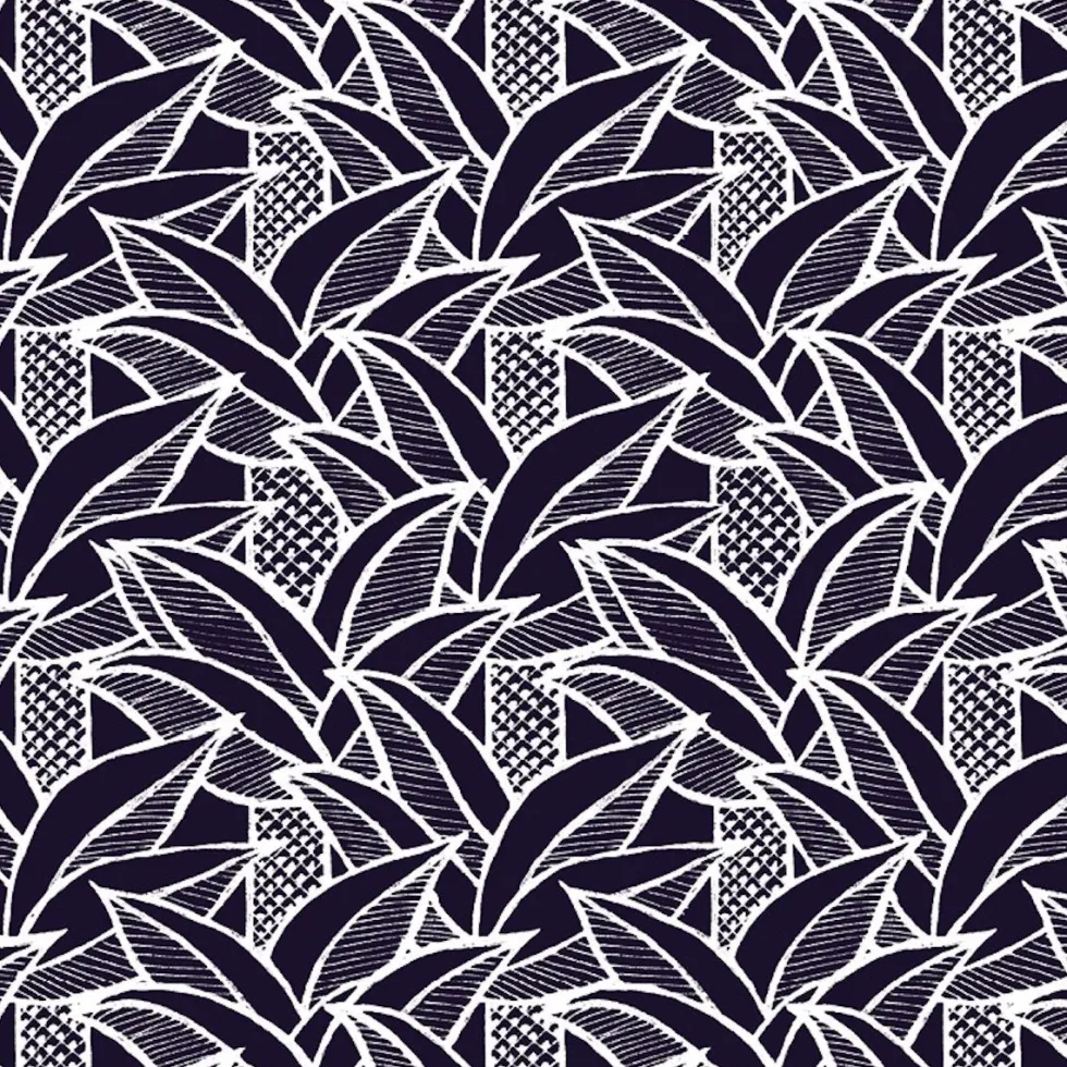Lé de papier peint violet Robinson - MUES Design