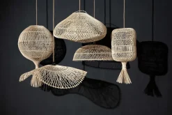 Le lampadaire Dumpling - Pendentif - Naturel - M - Bazar Bizar