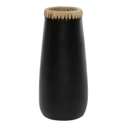 Le vase sournois - Noir Naturel - L - Bazar Bizar