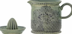 Liselu Lemon Juicer Green Stoneware - (Presse-agrumes citron en grès vert) Bloomingville