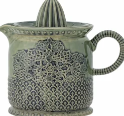 Liselu Lemon Juicer Green Stoneware - (Presse-agrumes citron en grès vert) Bloomingville