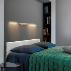 Liseuse murale double en laiton L Link - CVL Luminaires