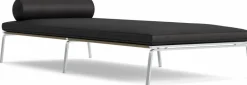 Lit de jour en acier et cuir anthracite Man - NORR11