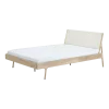 Lit en chêne huilé et coton tissé 180 x 200 cm Fawn - Gazzda