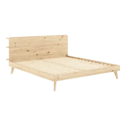 Lit en pin clair laqué 180 x 200 cm Retreat - Karup Design