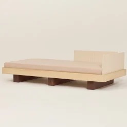 Lit junior en bois massif d'hévéa et frêne naturel 160x70cm Heju x Nobodinoz - Nobodinoz