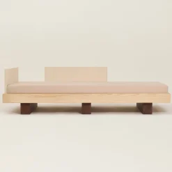 Lit junior en bois massif d'hévéa et frêne naturel 160x70cm Heju x Nobodinoz - Nobodinoz